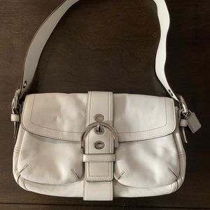 Coach Soho Bag Flap Off White